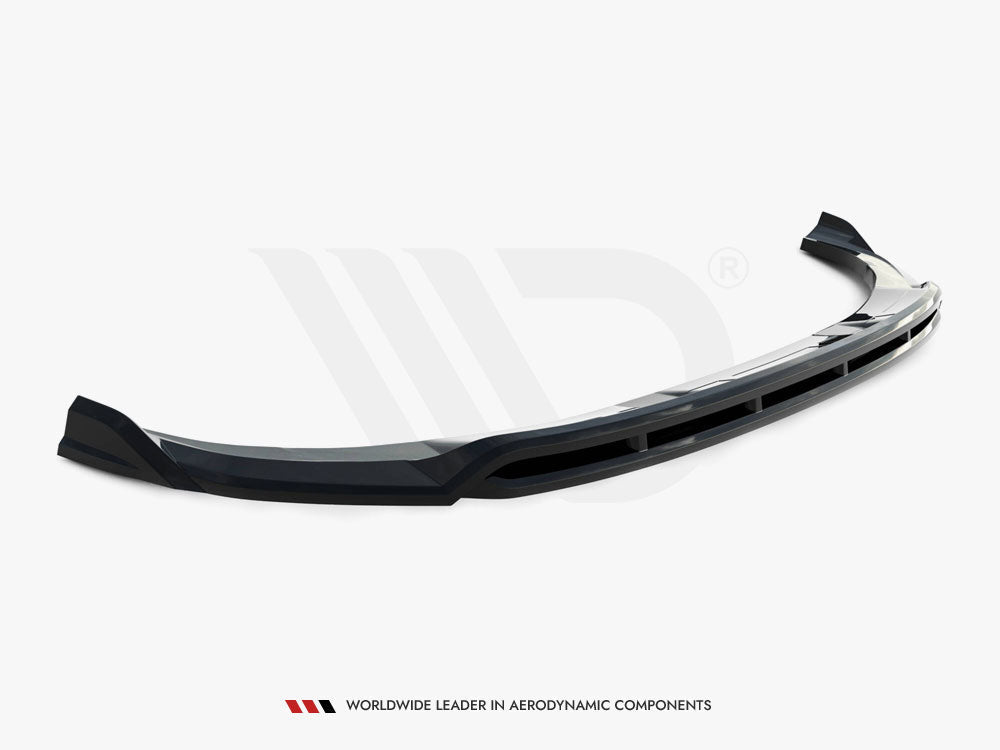 Audi e-Tron S-Line 2018-2022 Front Splitter - Maxton Design Gloss Black ABS