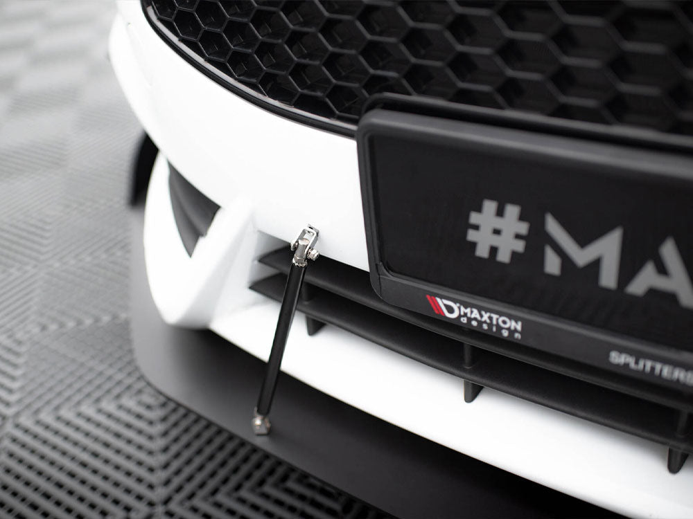 Fiesta MK7 ST Facelift (2017-2020) Maxton Design ABS Front Racing Splitter with Wings
