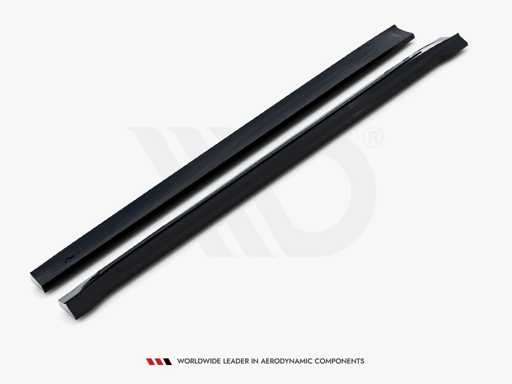 Porsche Macan T GTS Mk1 Facelift 2 (2021+) Maxton Design Gloss Black Side Skirts Diffusers