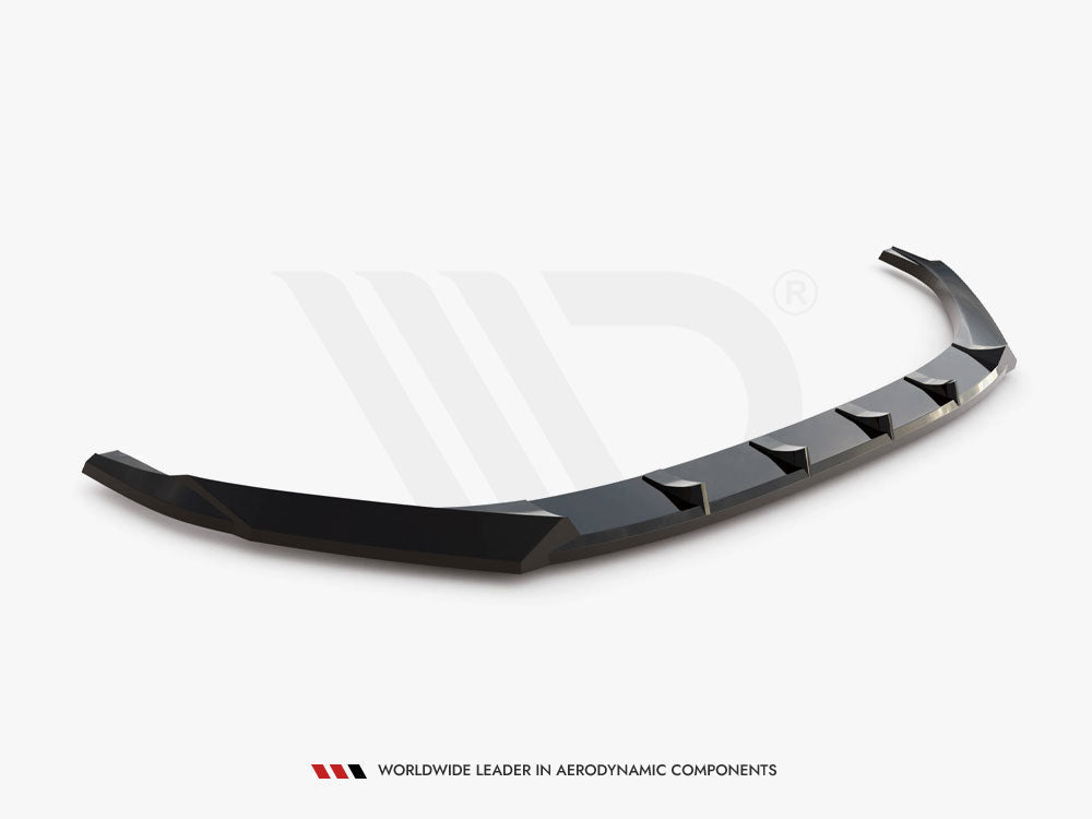 Skoda Enyaq Coupe iV RS (2022+) front splitter, Maxton Design gloss black