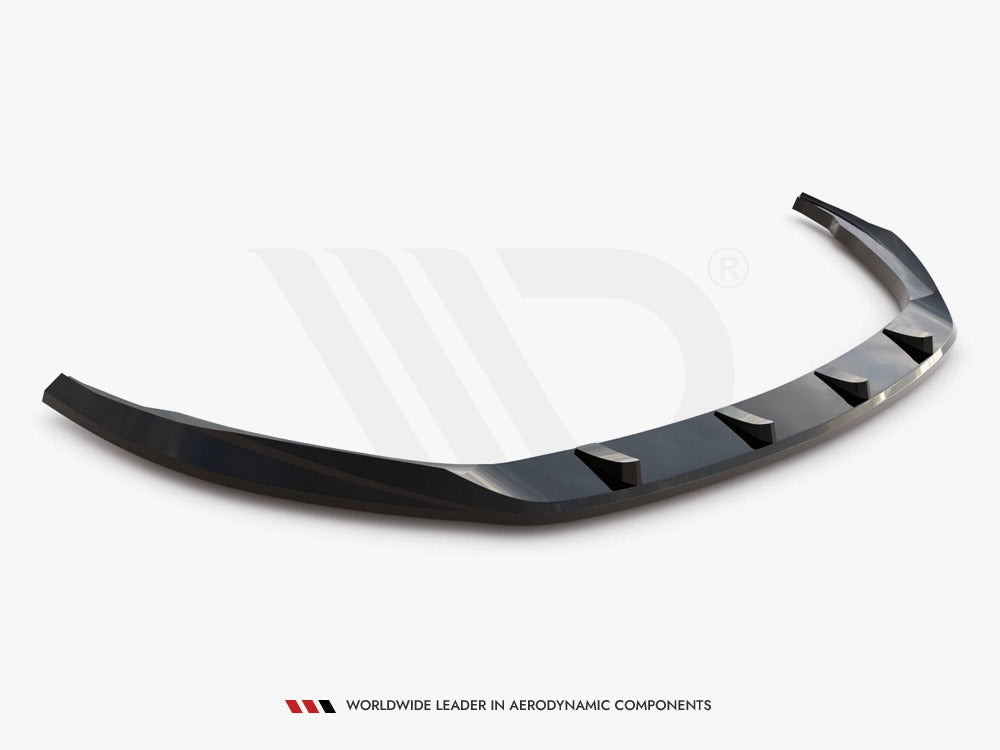 Opel Astra L MK8 (2022+) front splitter V.2, gloss black ABS