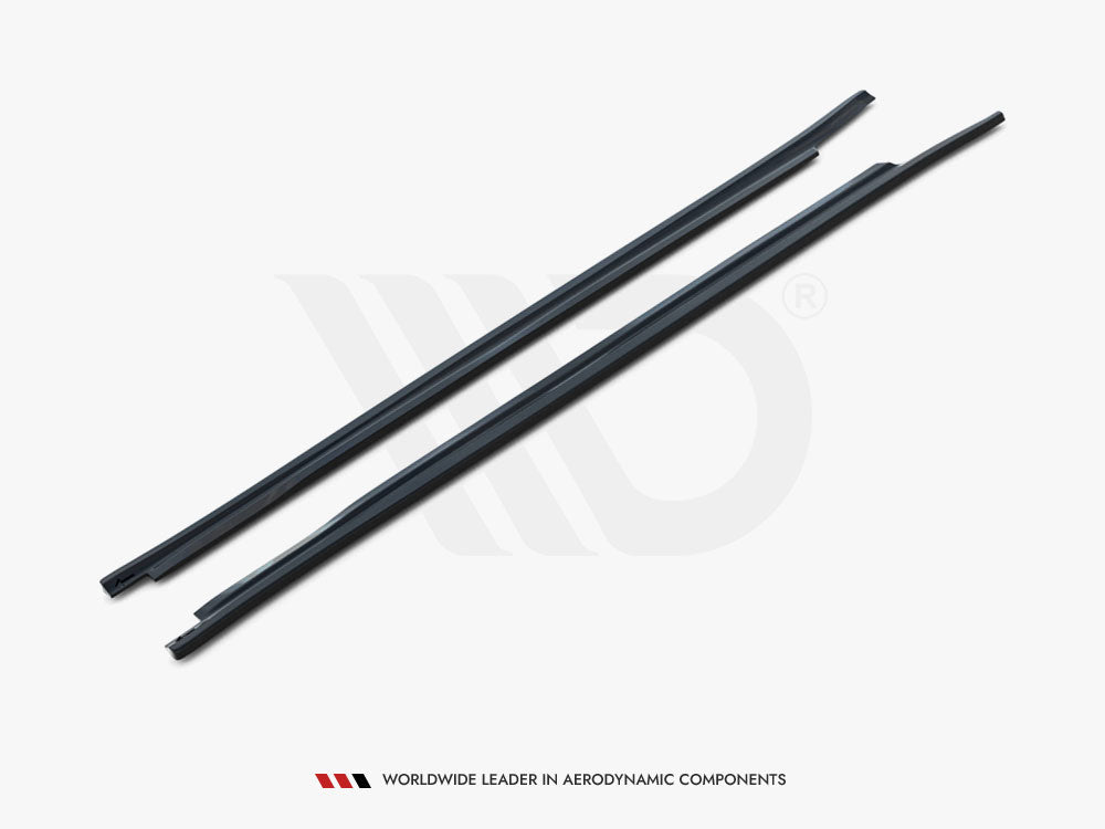Maserati Quattroporte Mk6 (2013-2016) side skirt diffusers - Maxton Design gloss black