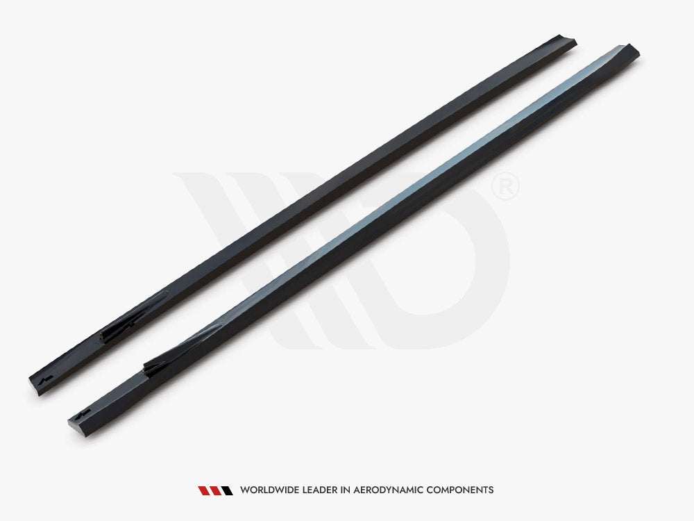 Mercedes-AMG GT C192 Side Skirt Diffusers - Maxton Design V.1 Gloss Black