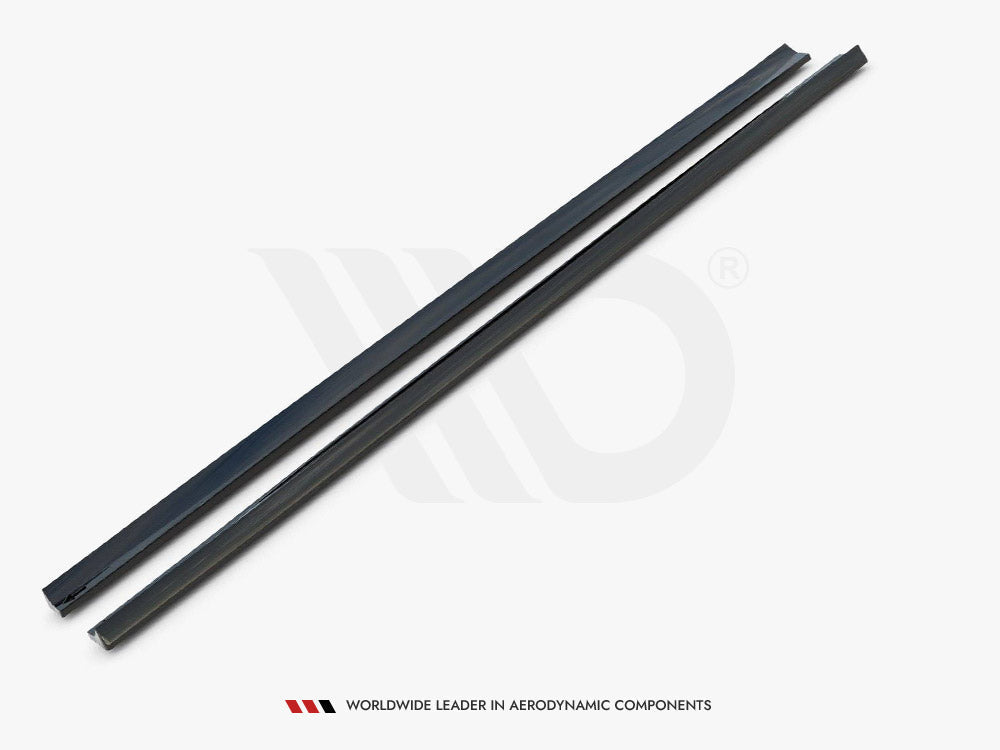 Ford Focus ST Mk4 Facelift 2021 Side Skirts Diffusers V.5 Maxton Design Gloss Black
