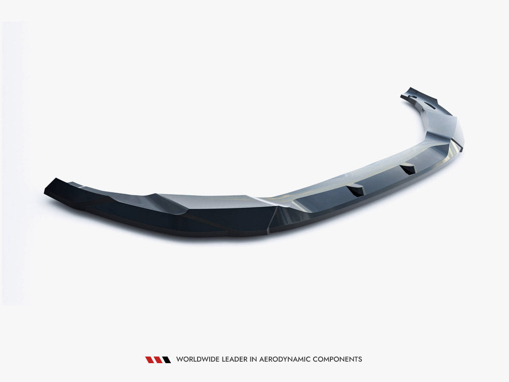 BMW X4M F98 Facelift front splitter, Maxton Design gloss black ABS