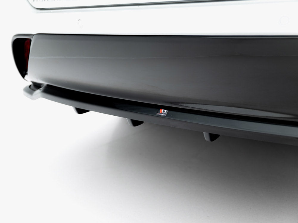 Toyota Highlander Mk4 2019 rear splitter, Maxton Design, gloss black ABS
