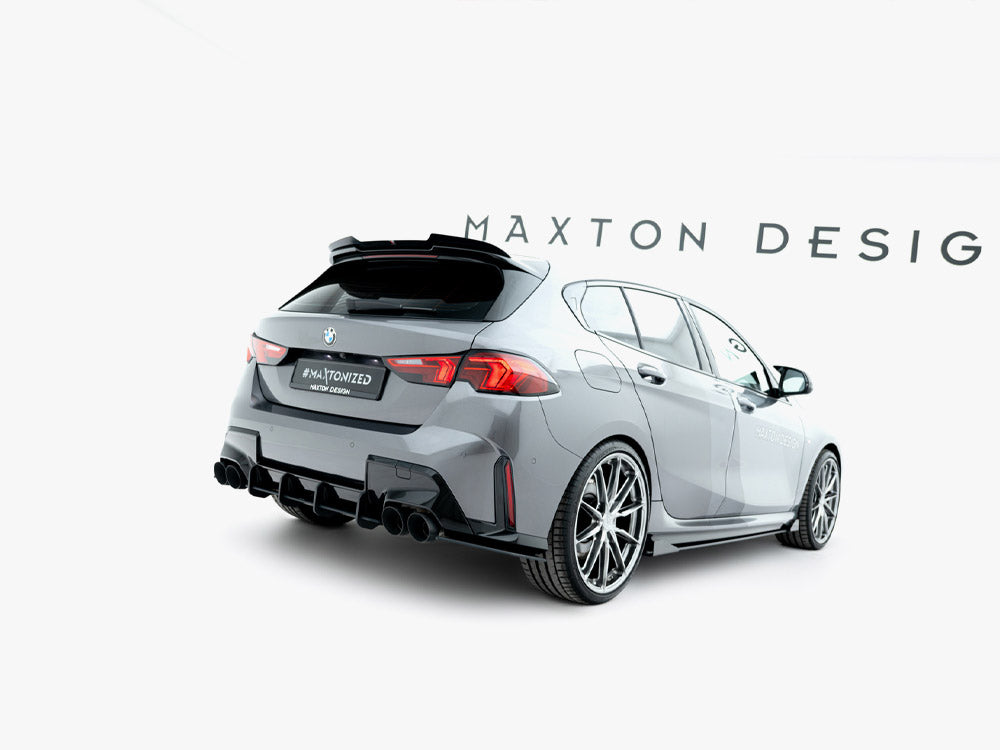 BMW M135i F70 Rear Side Splitters - Maxton Design Street PRO V.1 Matte Black