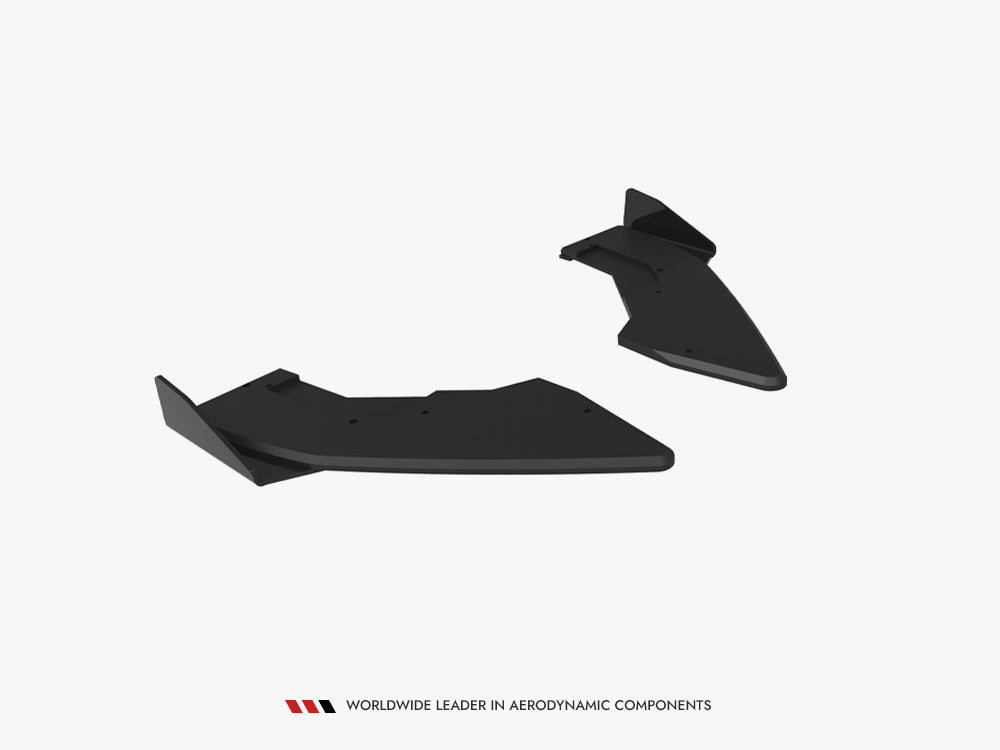 BMW M135i F70 Rear Side Splitters Maxton Street PRO V.1 Matte Black