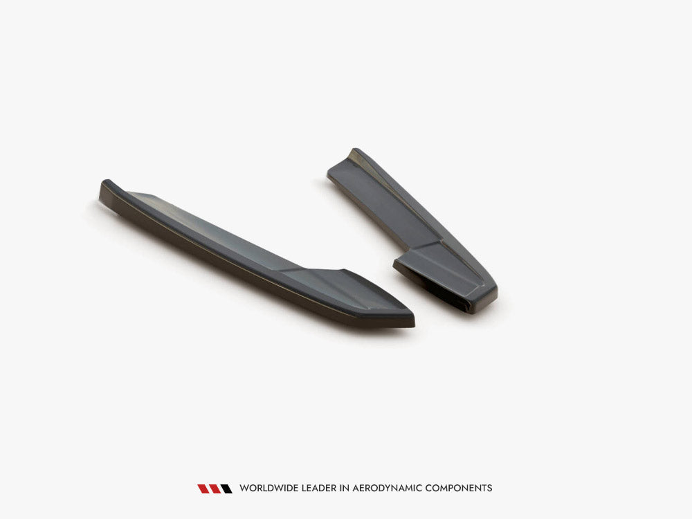 Audi RS6 C8 RS7 C8 rear side splitters Maxton Design V.1 gloss black