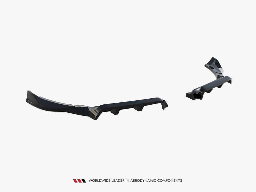 Porsche 718 Cayman GTS 982c Rear Splitter - Maxton Design Vertical Bars