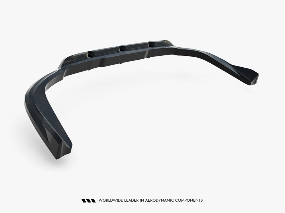 Lexus RX Mk4 Facelift (2019-2022) Maxton Design Central Rear Splitter Gloss Black