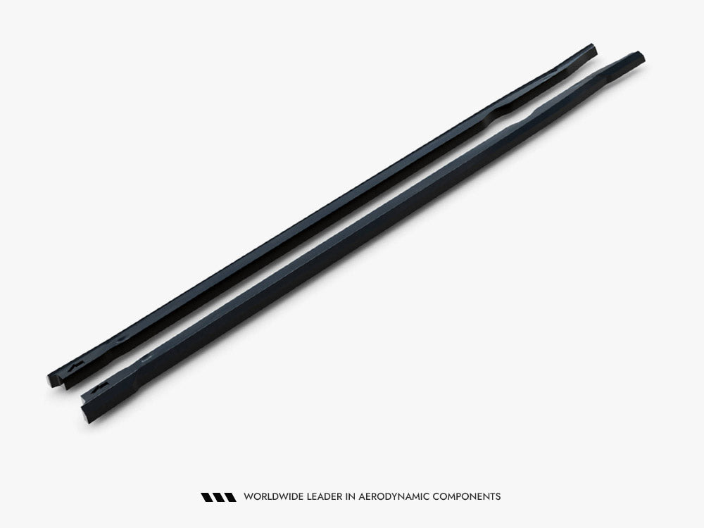 BMW X1 M35i U11 (2022+) side skirt diffusers, Maxton Design gloss black