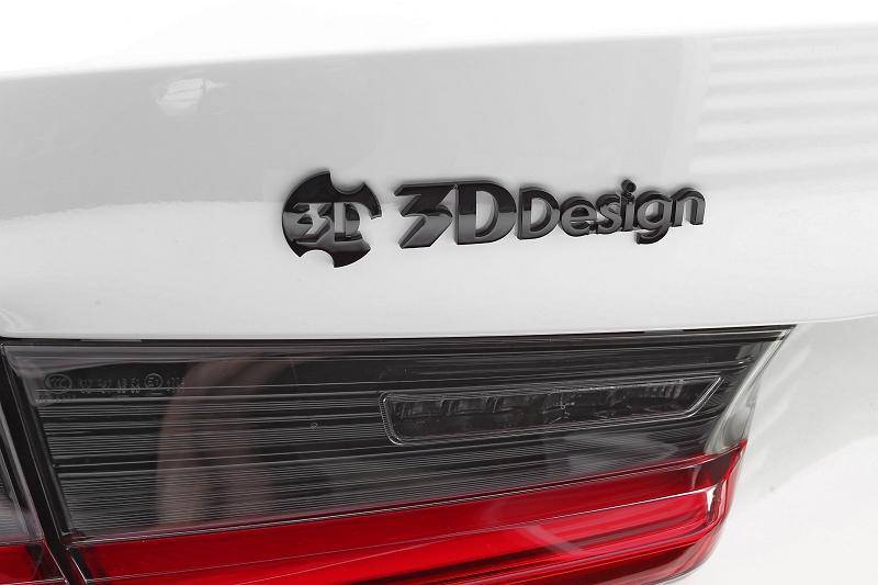 3DDesign Rear Model Emblem - Chrome or Gloss Black Boot Lid Badge Rear Badge UK