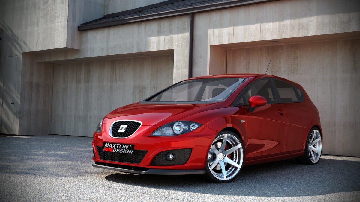 SEAT Leon MK2 Facelift (2009-2012) Front Splitter - Maxton Design ABS