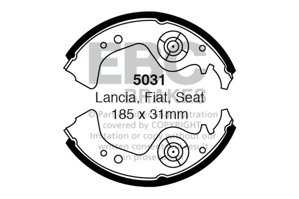EBC Brake Shoe Replacement Set 5031 for Classic Car