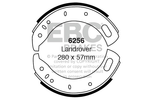 EBC Brake Shoe Replacement Set 6256