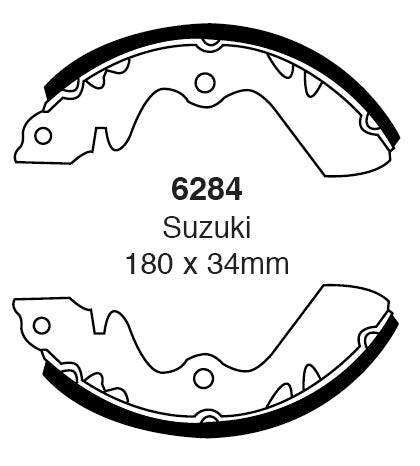 EBC Brake Shoe Replacement Set 6284 for Ford Cortina MkII-MkV
