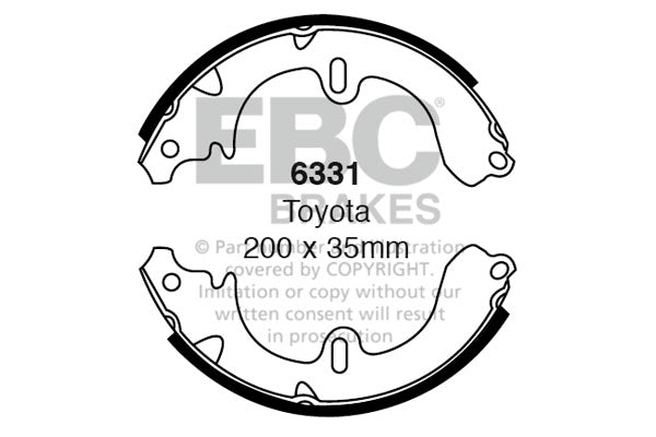 EBC Brake Shoe Replacement Set 6331
