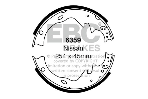 EBC Brake Shoe Replacement Set 6359 for Classic & Performance Vehicles