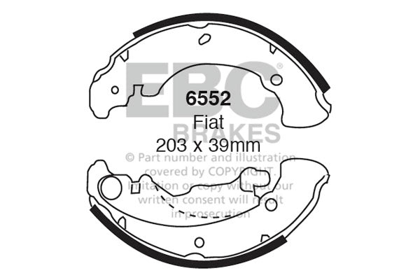 E46 E90 F30 Brake Shoe Set 6552 - Fast Road, Track Day, Daily Driver