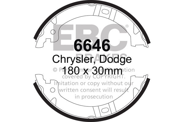 E46 E90 E92 E93 N52 N53 Brake Shoe Set 6646 - Fast Road, Track Day, Daily Driver