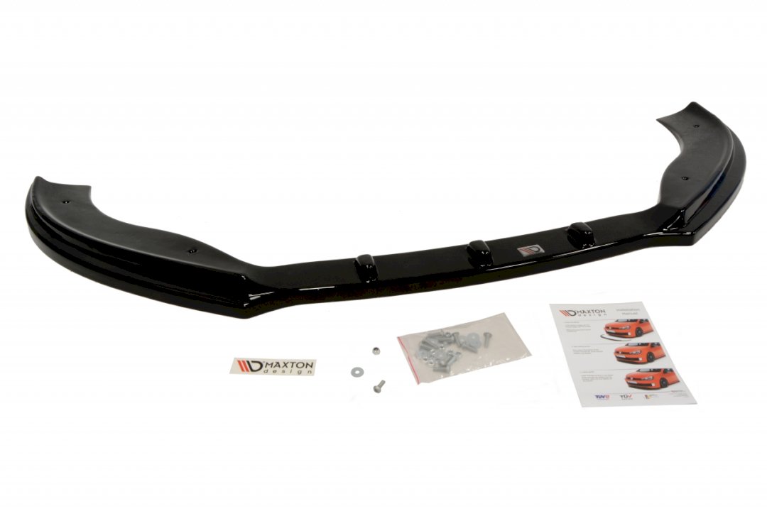 VW Passat CC 2008-2012 front splitter - Maxton Design ABS lip spoiler with mounting kit