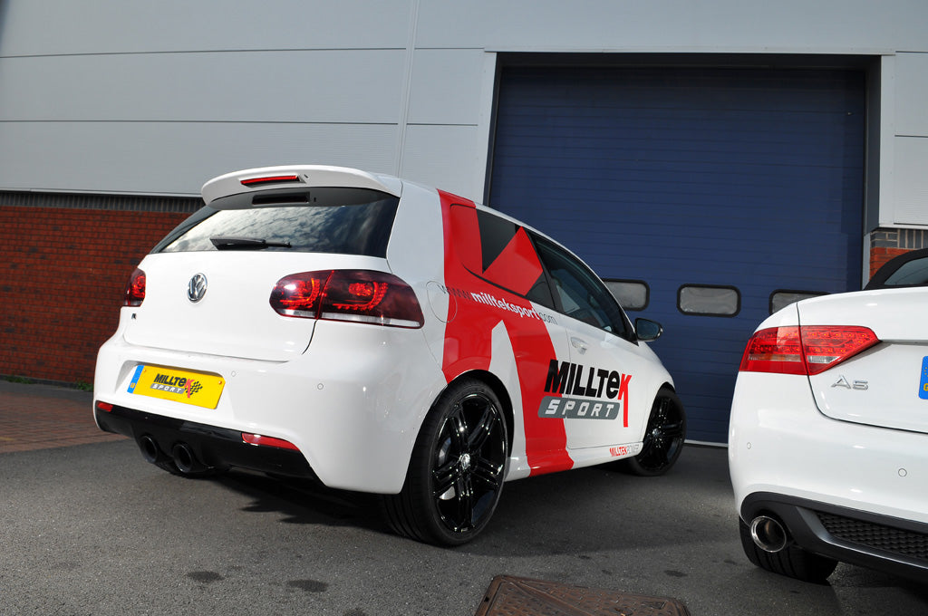 VW Golf MK6 R 2.0 TFSI 270PS cat back exhaust, Milltek Sport MBK6R