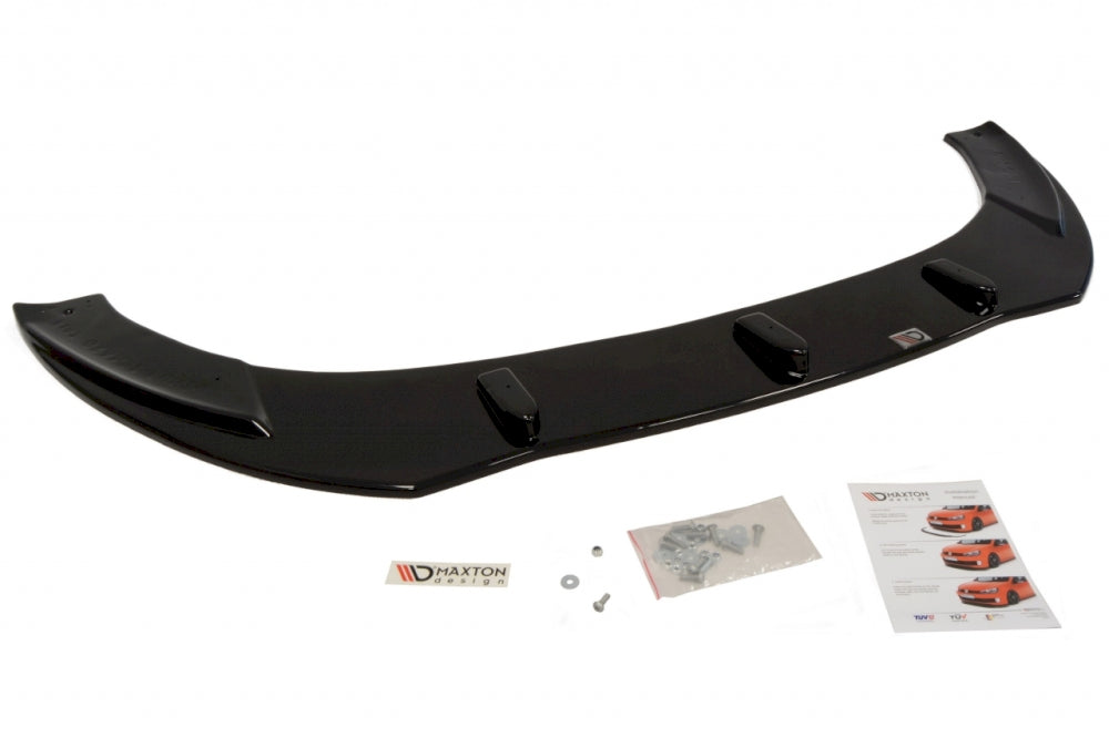 Fiat Grande Punto Standard front splitter - Maxton Design gloss black