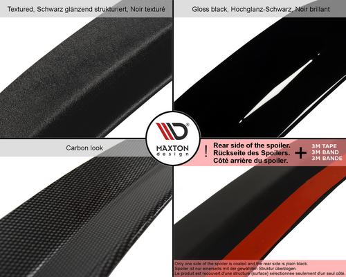 BMW 1 Series E87 Gloss Black Spoiler Cap - Maxton Design