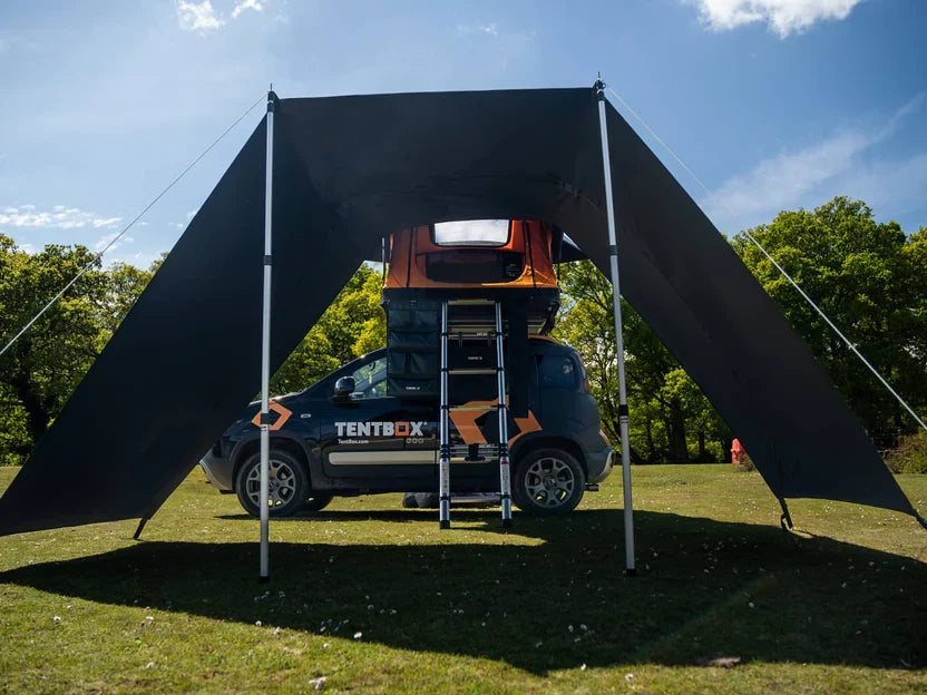 Tentbox Lite 2.0 Tunnel Awning - quick-fit porch for dry ladder access