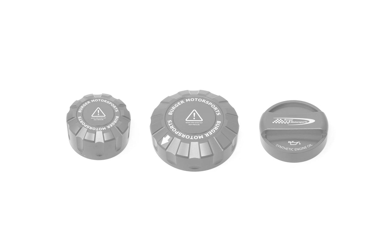 BMW S58 S68 engine bay dress-up kit - BMS 3-piece billet cap covers
