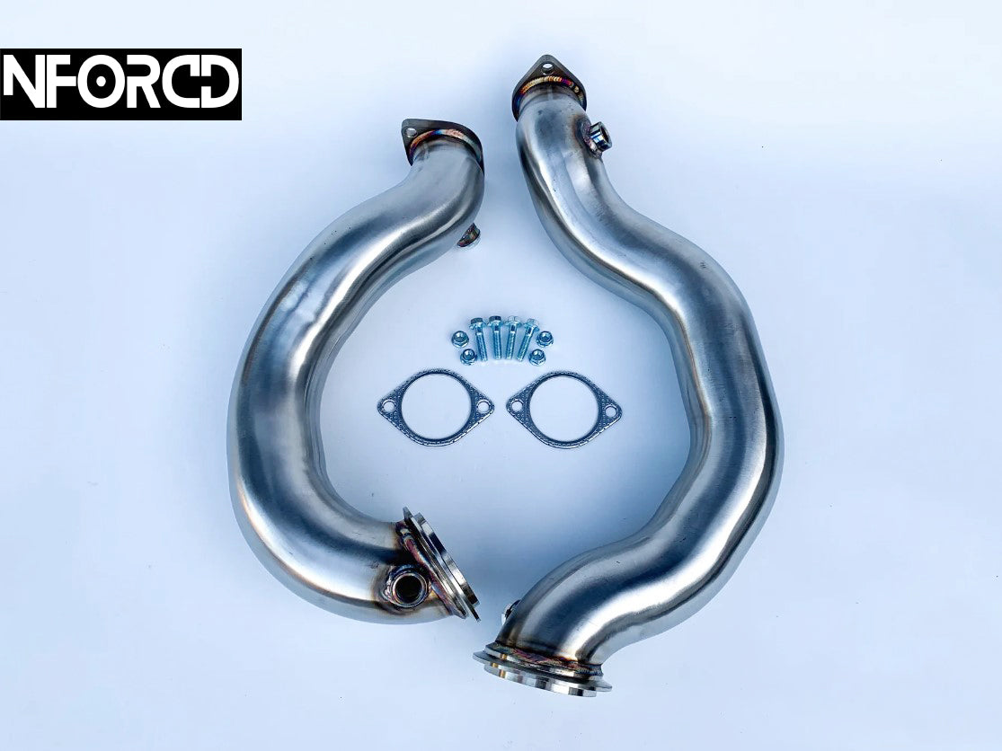 BMW N54 E82 E88 E90 E91 E92 E93 catless downpipes, T304 stainless