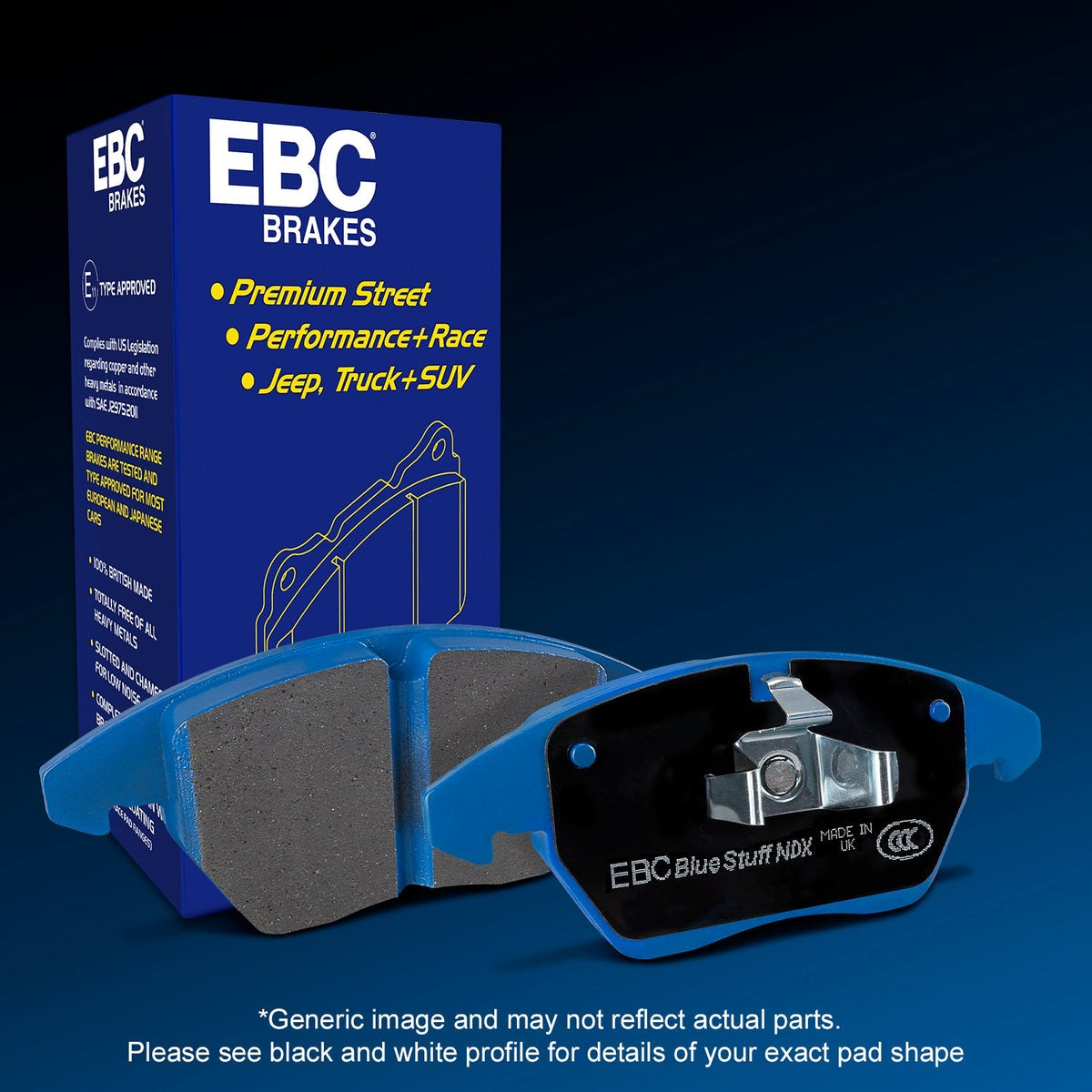 EBC Bluestuff NDX Trackday Brake Pads DP5545NDX Upgrade for UK Track Days