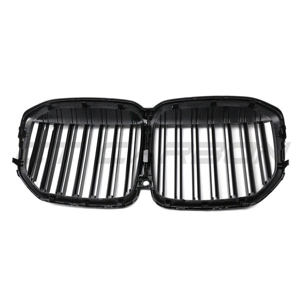 BMW G07 X7 Front Double Slat Grille, High-Gloss Black