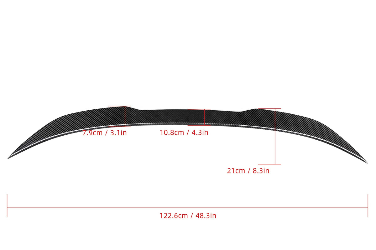 BMW F30 F80 3 Series & M3 (2013-2018) DA Style Pre-Preg Carbon Boot Spoiler