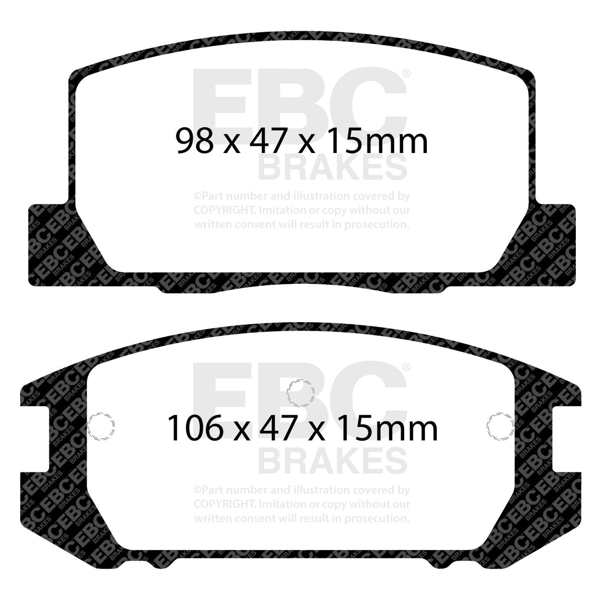 Brake Kit UK Fitment - EBC Ultimax2 Pads & Premium Discs PD40K1866
