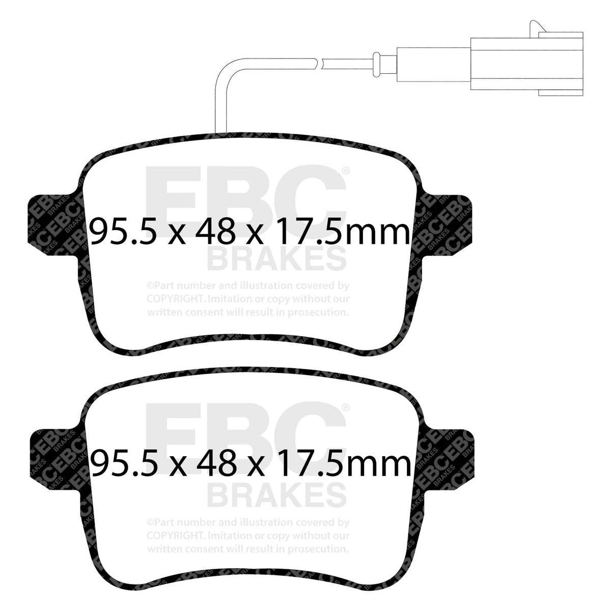 E46 330i (M54B30) Stage 1 Brake Kit PD40K070 - EBC Ultimax2 Pads & D-Type Discs