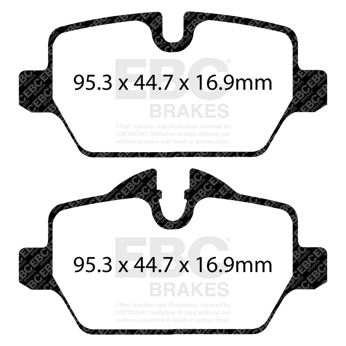 Brake Kit UK Fitment - EBC Ultimax2 Pads & Premium Discs PD40K1294