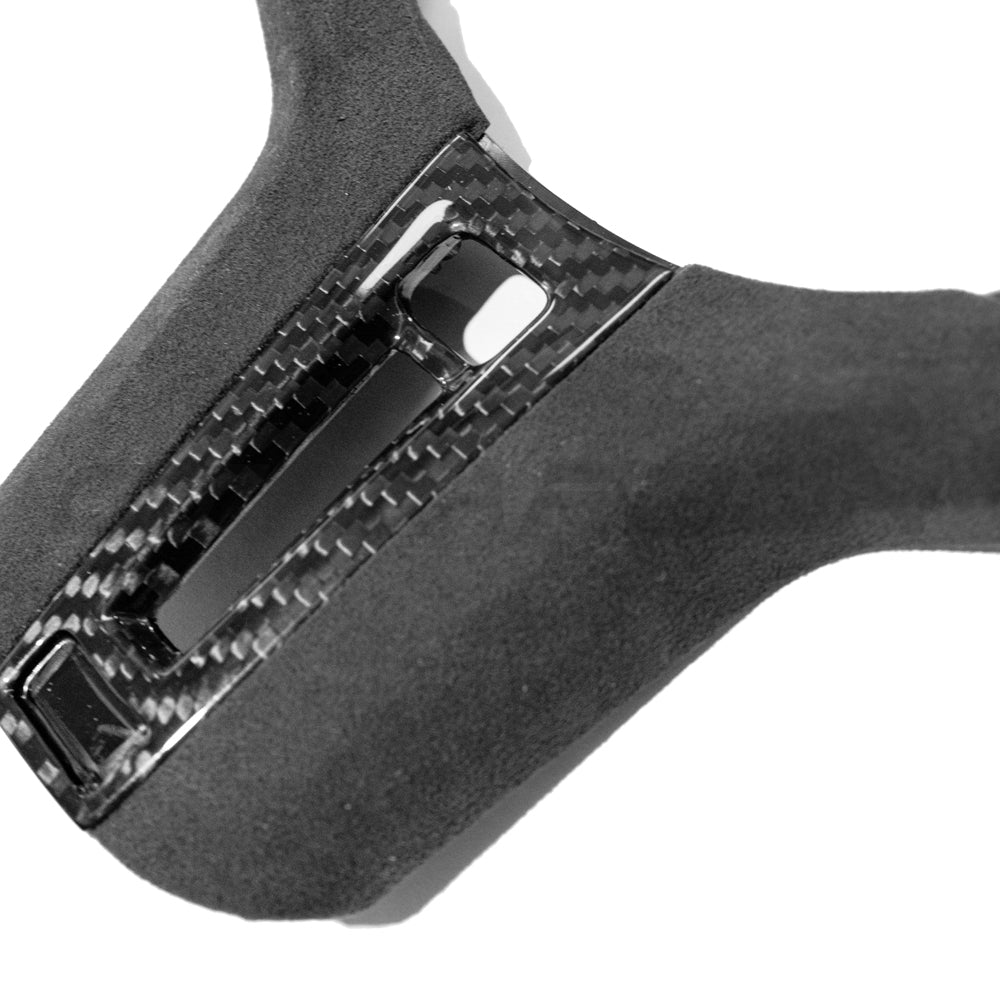 BMW G20 G21 G80 G82 G05 G06 Carbon Fibre Steering Wheel Trim with Heating + ACC Button
