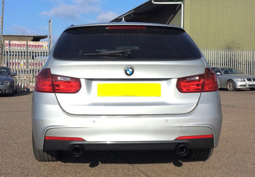 F30 F31 340i B58 dual sports exhaust - AC Schnitzer 90mm black tailpipes, part 181121