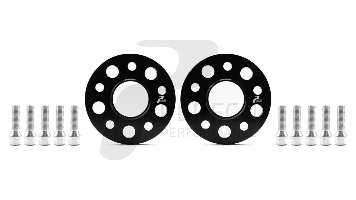 Ferrari 599 GTB wheel spacers 5x114, 67mm CB, hubcentric, black anodised