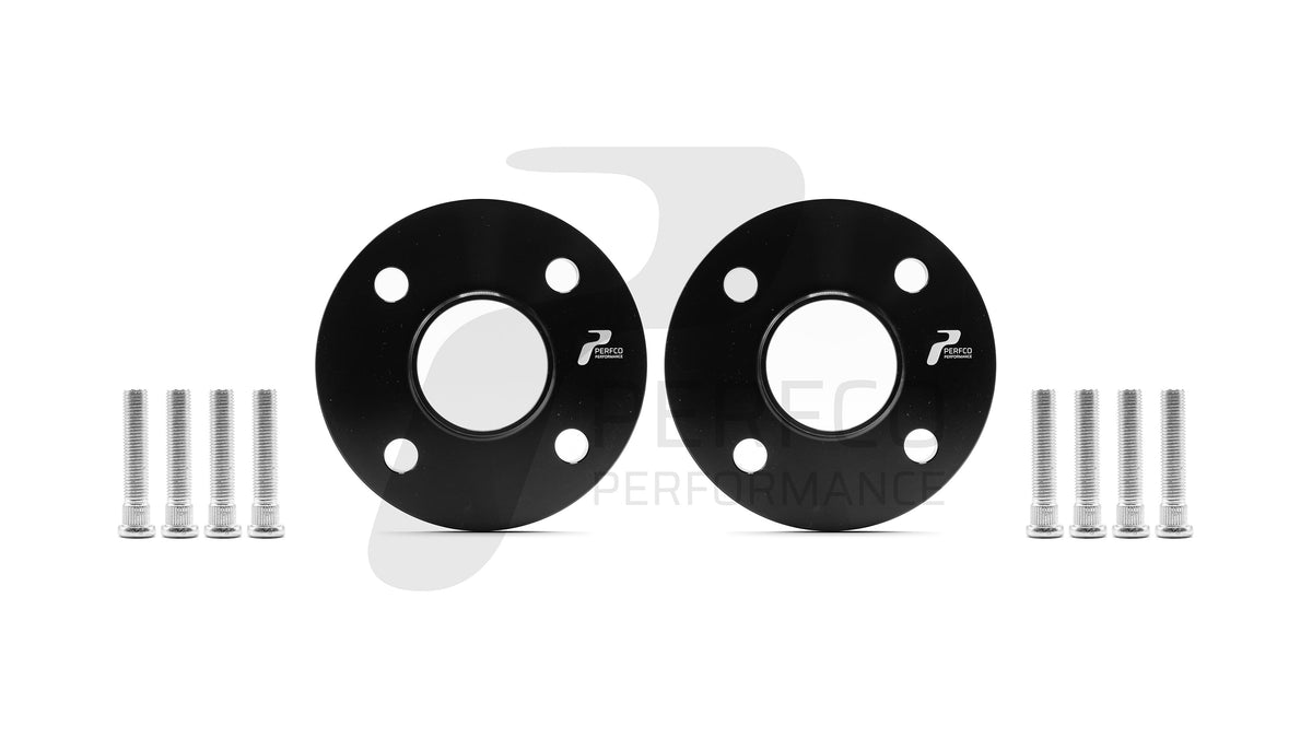 Ford Fusion 4x108 wheel spacers - hubcentric billet aluminium, black anodised, pair