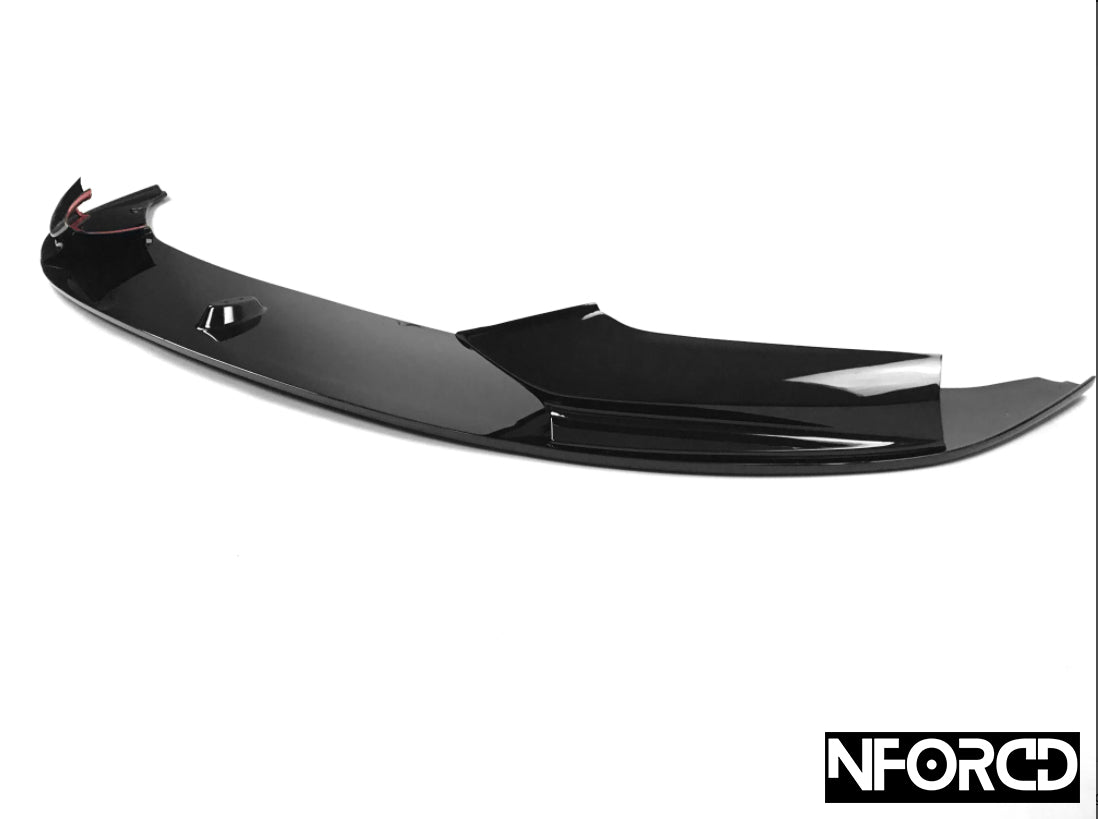 BMW F10 5 Series front splitter, gloss black ABS