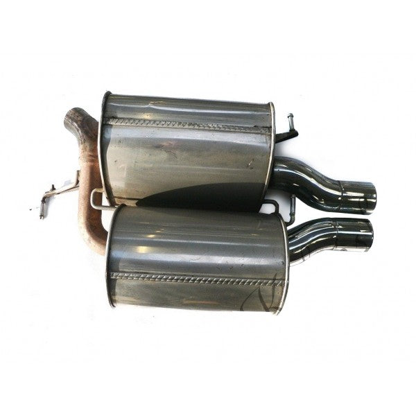 BMW E60 M5 S85 rear exhaust silencers pair, 18107835961 & 18107835962
