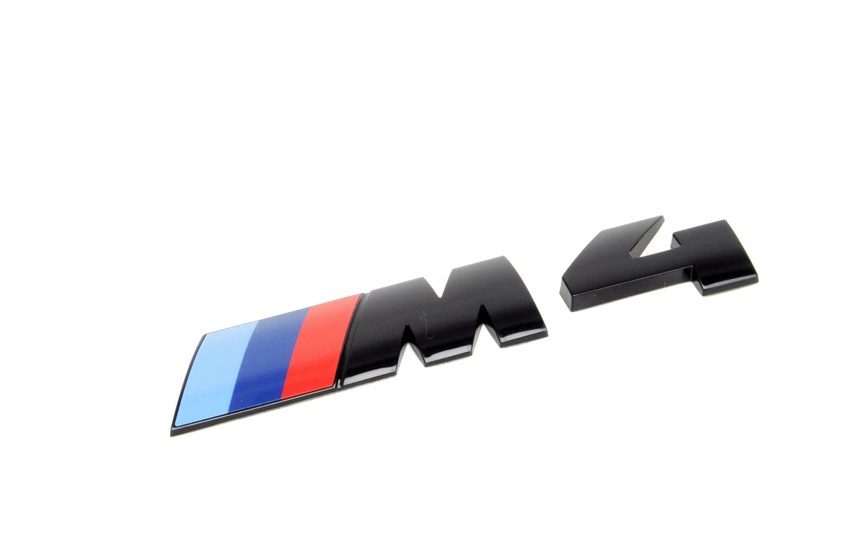 BMW M4 F82 F83 rear boot lid badge black 51148068579