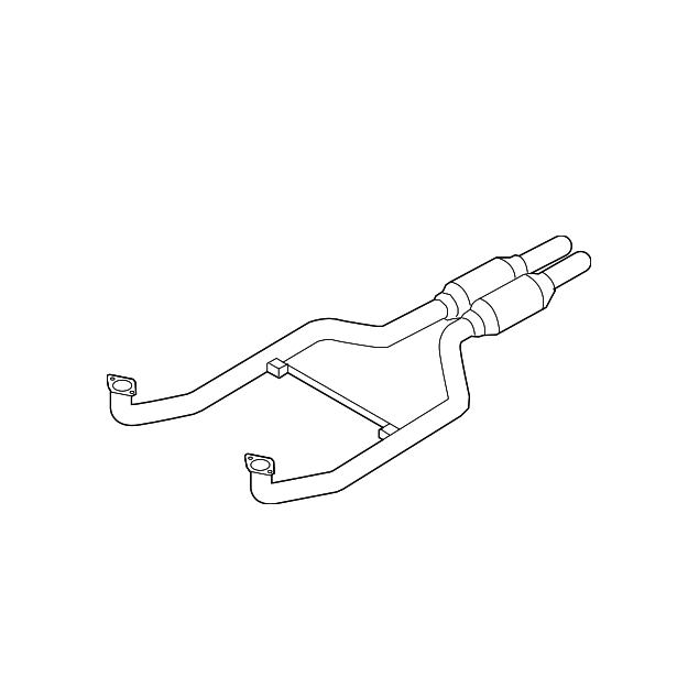 F10 550iX, F01 750iX, Alpina B7LX N63 centre exhaust pipes 18307646948