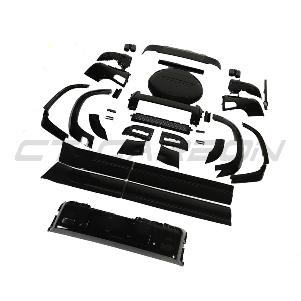 Land Rover Defender 110 L663 wide arch kit gloss black