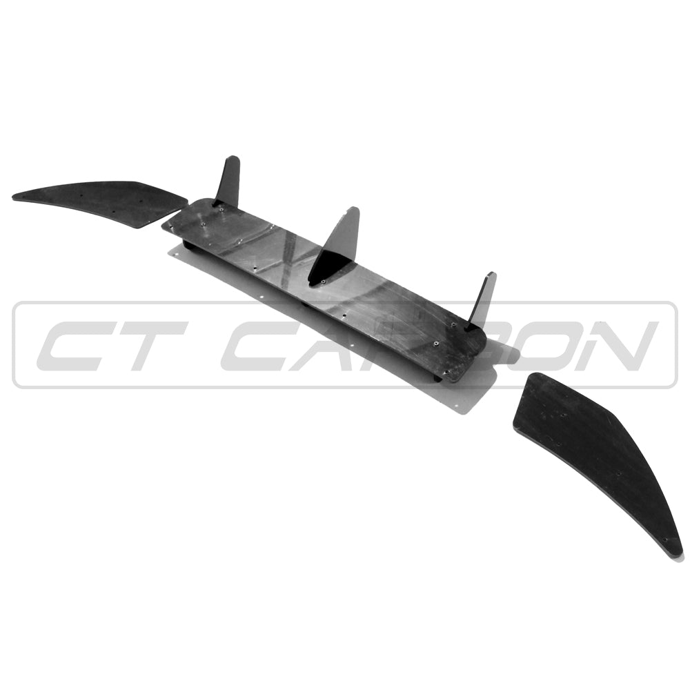 VW Golf R MK7 (2013-2016) Diffuser Extension, Gloss Black