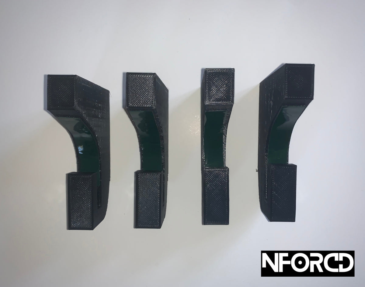 BMW M135i F20 F21 rear bumper fin insert diffuser, matte black