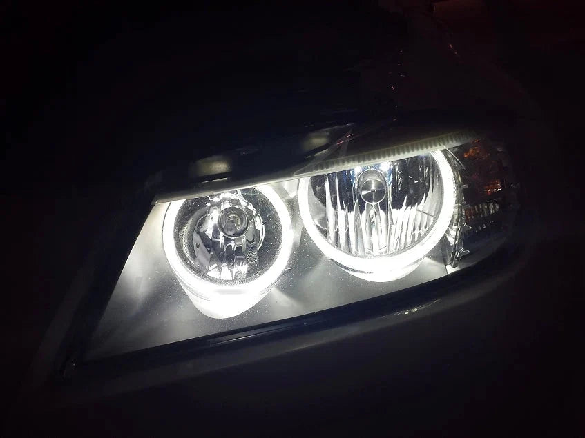 BMW E90/E91 LCI (2009-2011) Valeo Halogen LED Angel Eyes - LUX-E90-LCI-H-V3